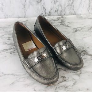Coach Silver Loafers